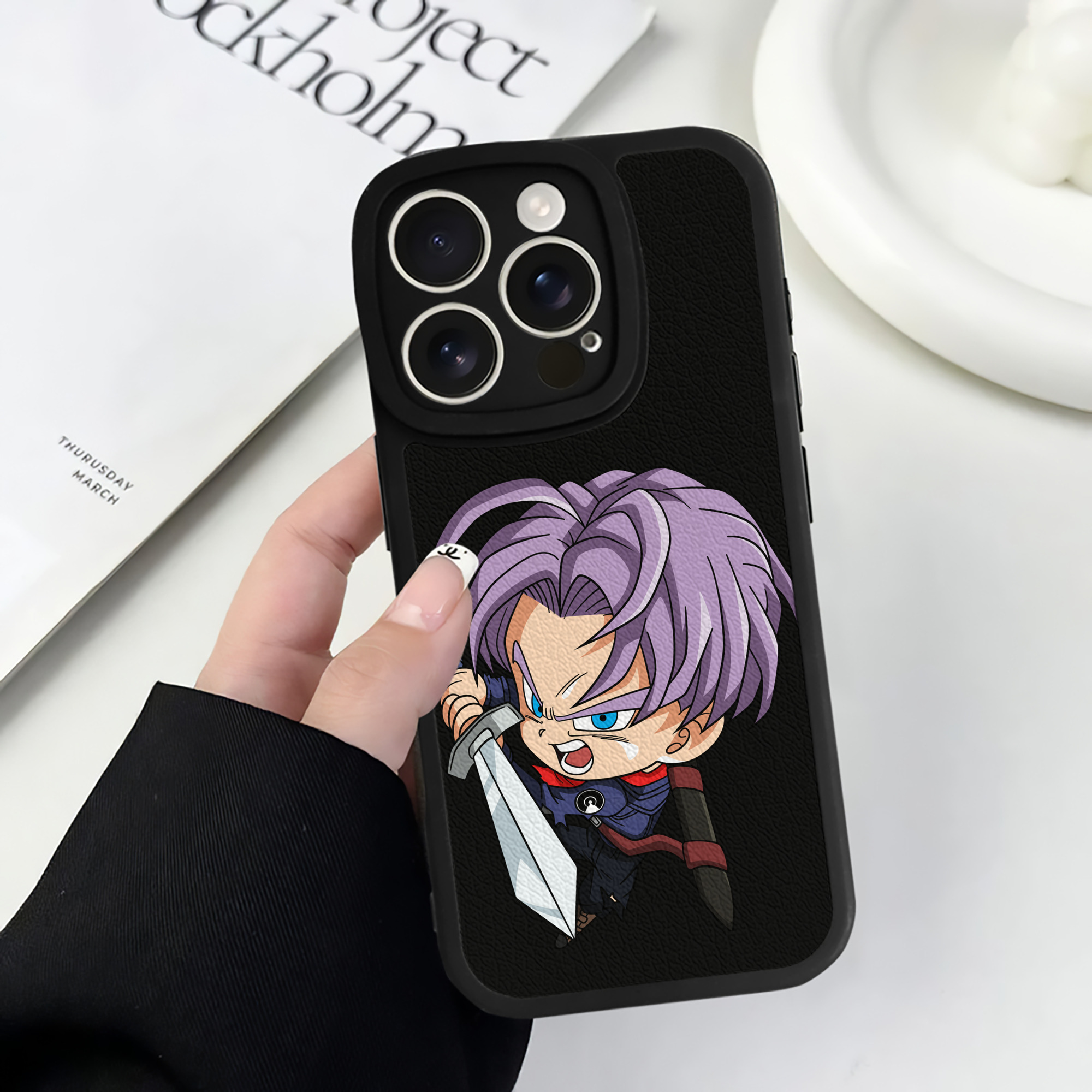 （画像用） ドラゴンボール DRAGON BALL 【iPhone 16シリーズ対応】シリコンスマホケース（レザー調） 材質：シリコン